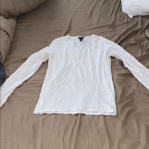 H&M white long sleeve dress shirt